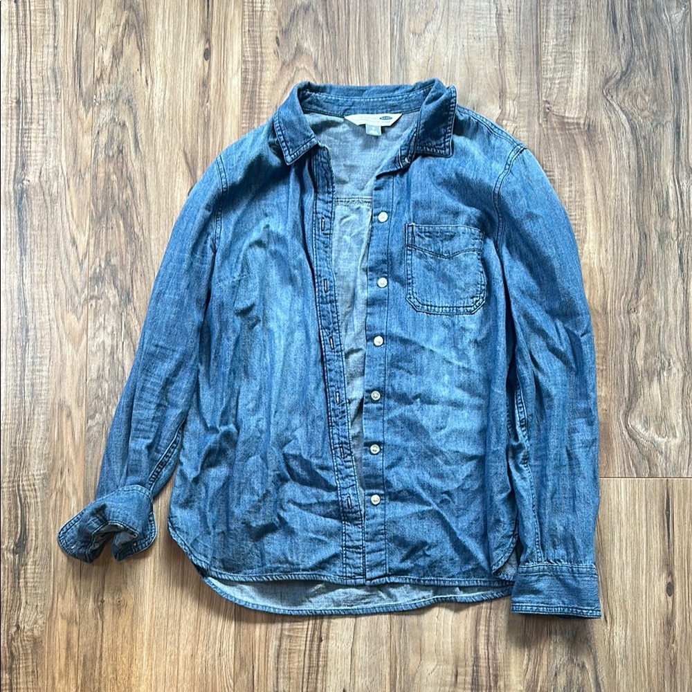 Casual Blue Denim Shirt